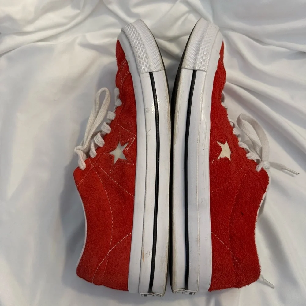 EUC Converse One Star Ox Low Top Red Suede Sneakers - Picture 4 of 8